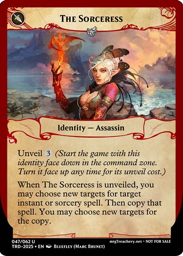 MTG Treachery Assassin identity card